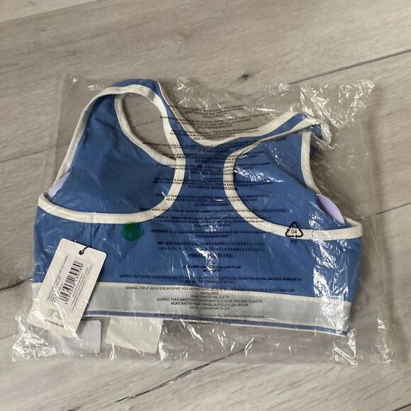 Pepe Jeans bobbie crop top bralette in dazed blue Size M in Blue NWT and in pack - Picture 7 of 7